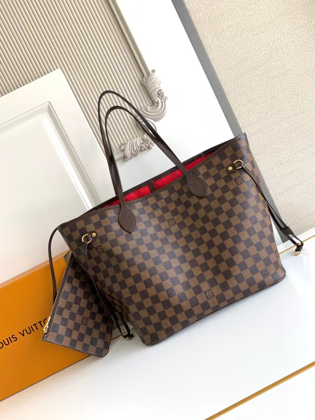 루이비통 네버풀 MM 다미에 쇼퍼백 N40599