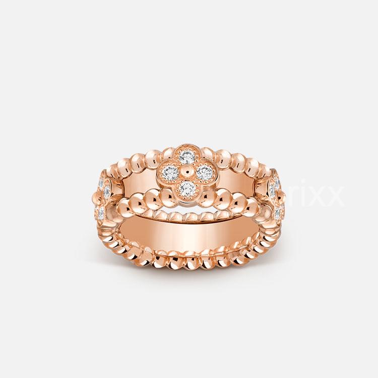 반클리프아펠 뻬를리 스위트 클로버 링