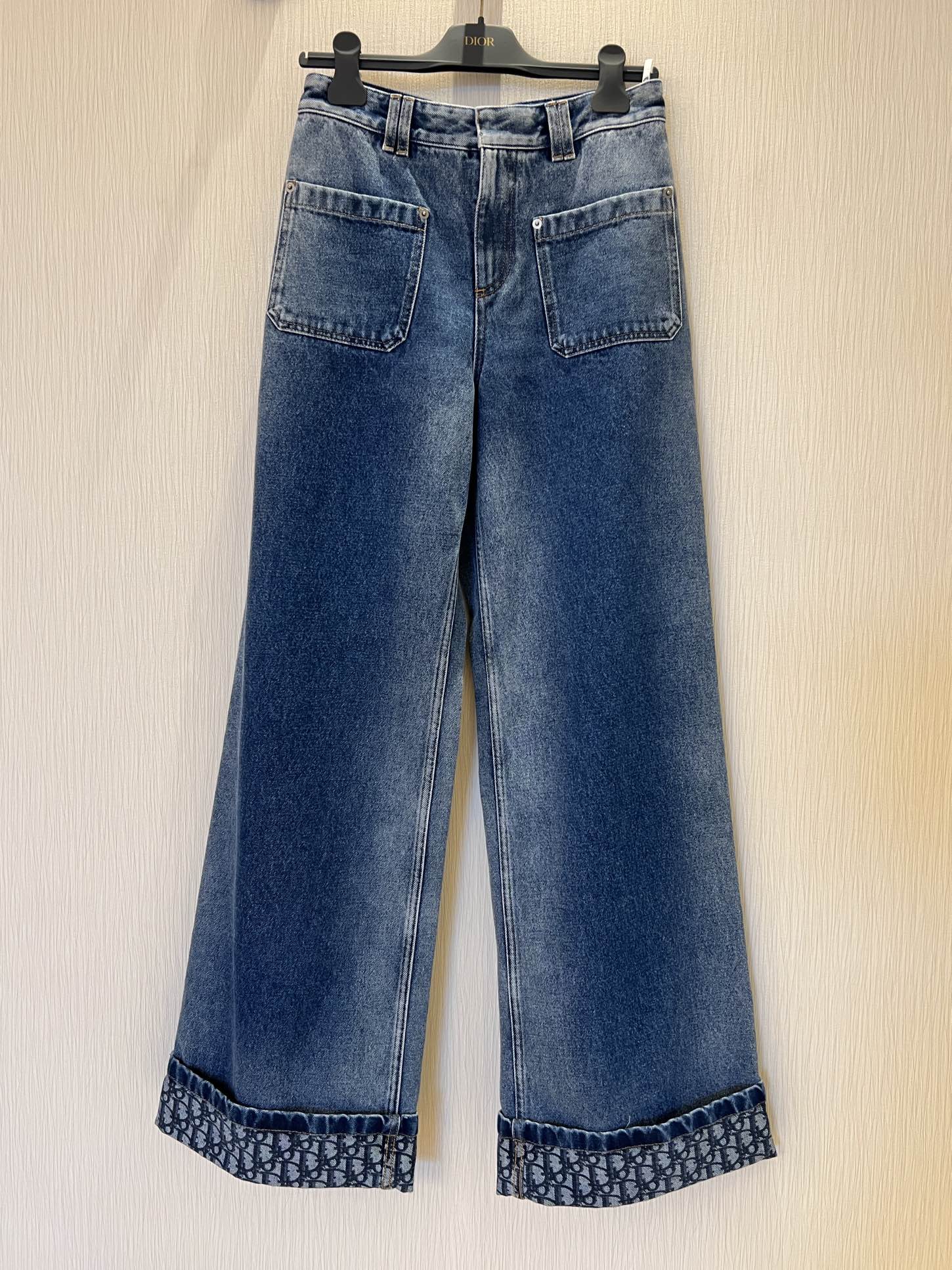 디올 와이드 레그 팬츠