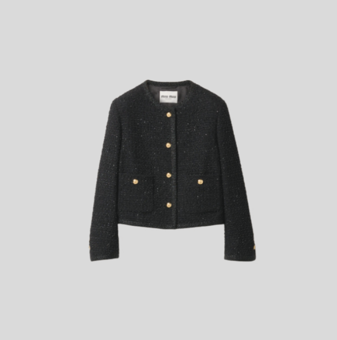 미우미우 레임 부클 자켓