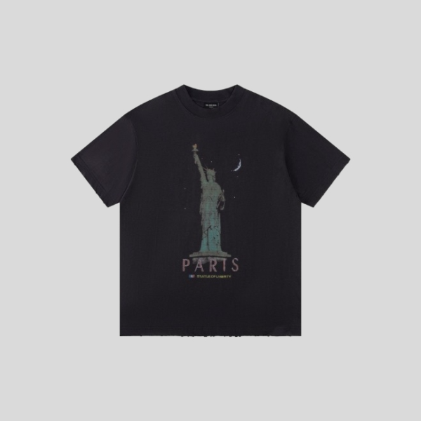 발렌시아가 자유의 여신상 반팔 티셔츠