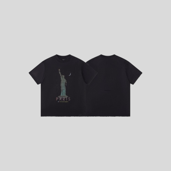 발렌시아가 자유의 여신상 반팔 티셔츠