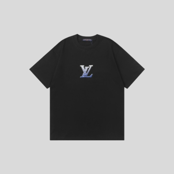 루이비통 자수 반팔 티셔츠
