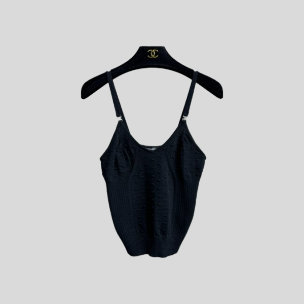 샤넬 라인스톤 캐미솔 탑