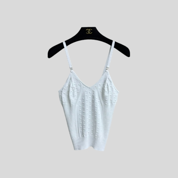 샤넬 라인스톤 캐미솔 탑