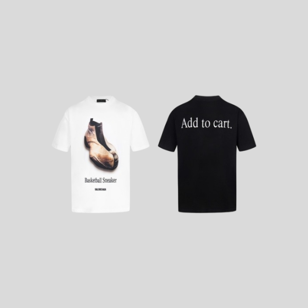 발렌시아가 반팔 티셔츠