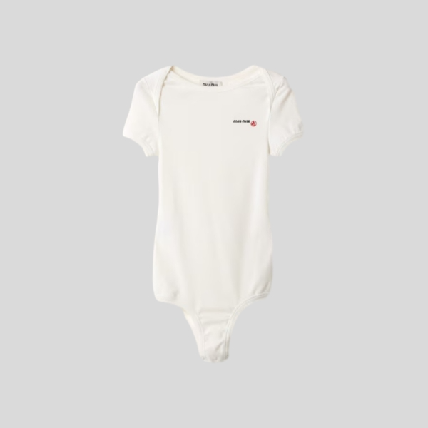 미우미우 스트레치 저지 바디수트