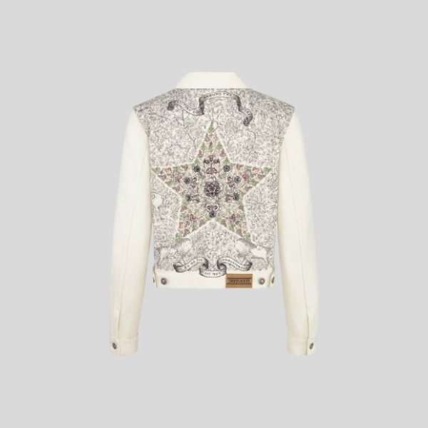 디올 오프화이트 데님 자켓