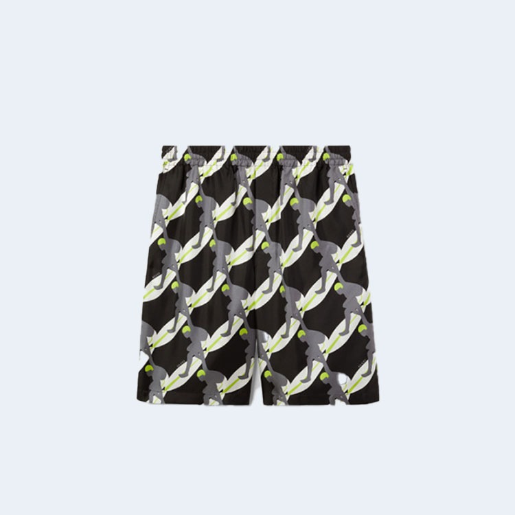 구찌 프린트 실크 트윌 쇼츠