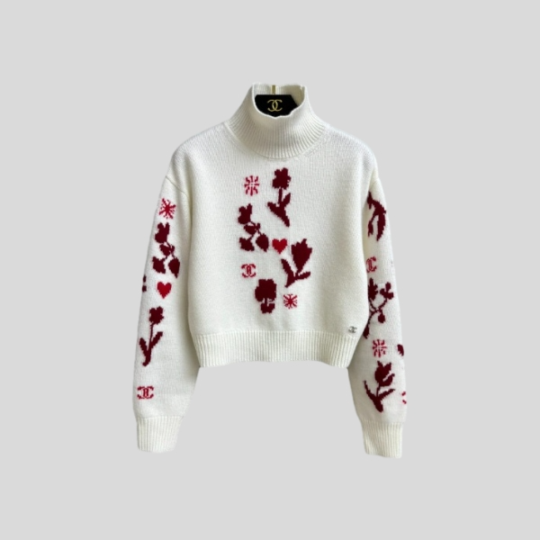 샤넬 플라워 캐시미어 스웨터