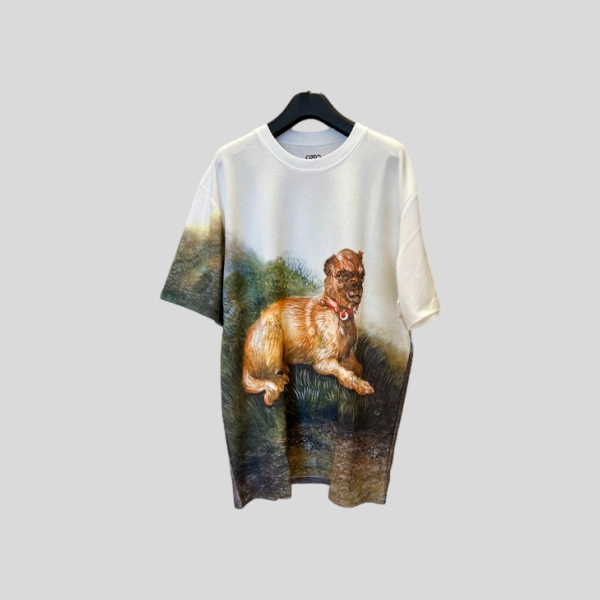 로에베 강아지 프린트 티셔츠