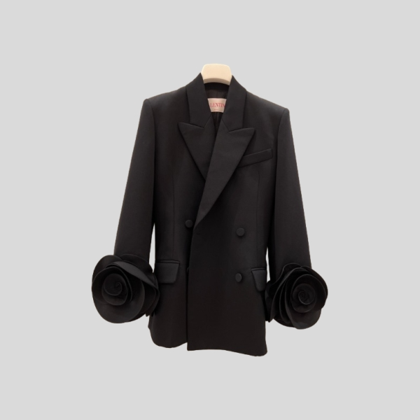 발렌티노 꽃 소매 자켓