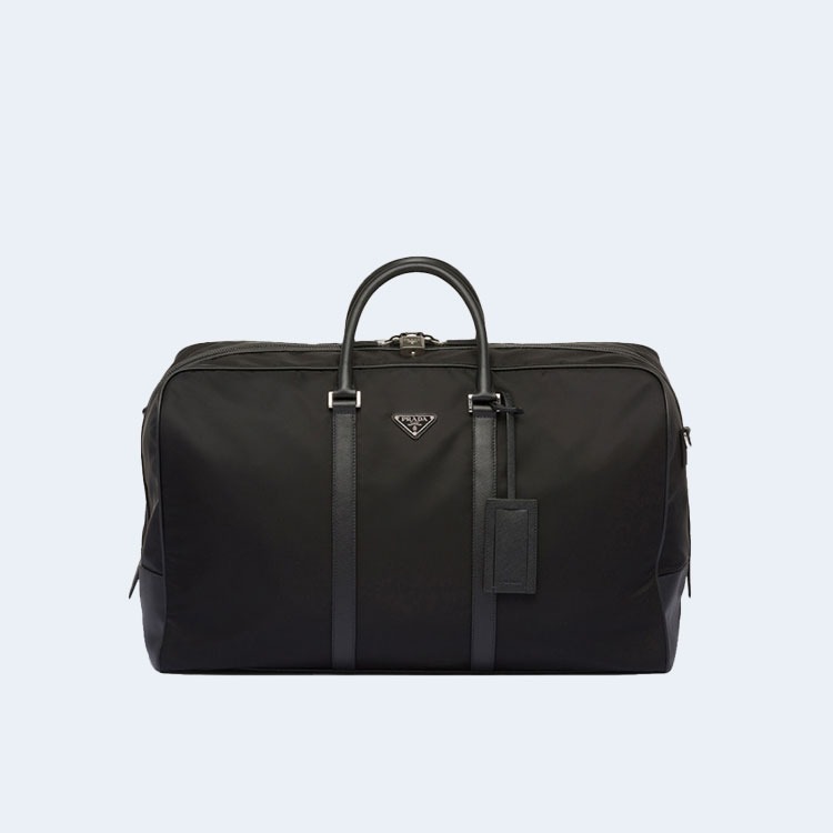 프라다 리나일론 사피아노 가죽 더플백