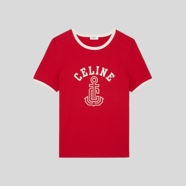 셀린느 앵커 70's 티셔츠 레드