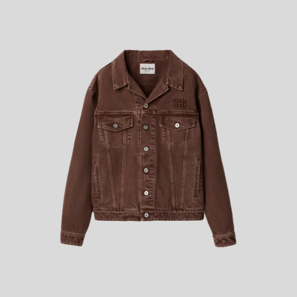 미우미우 후염 데님 블루종