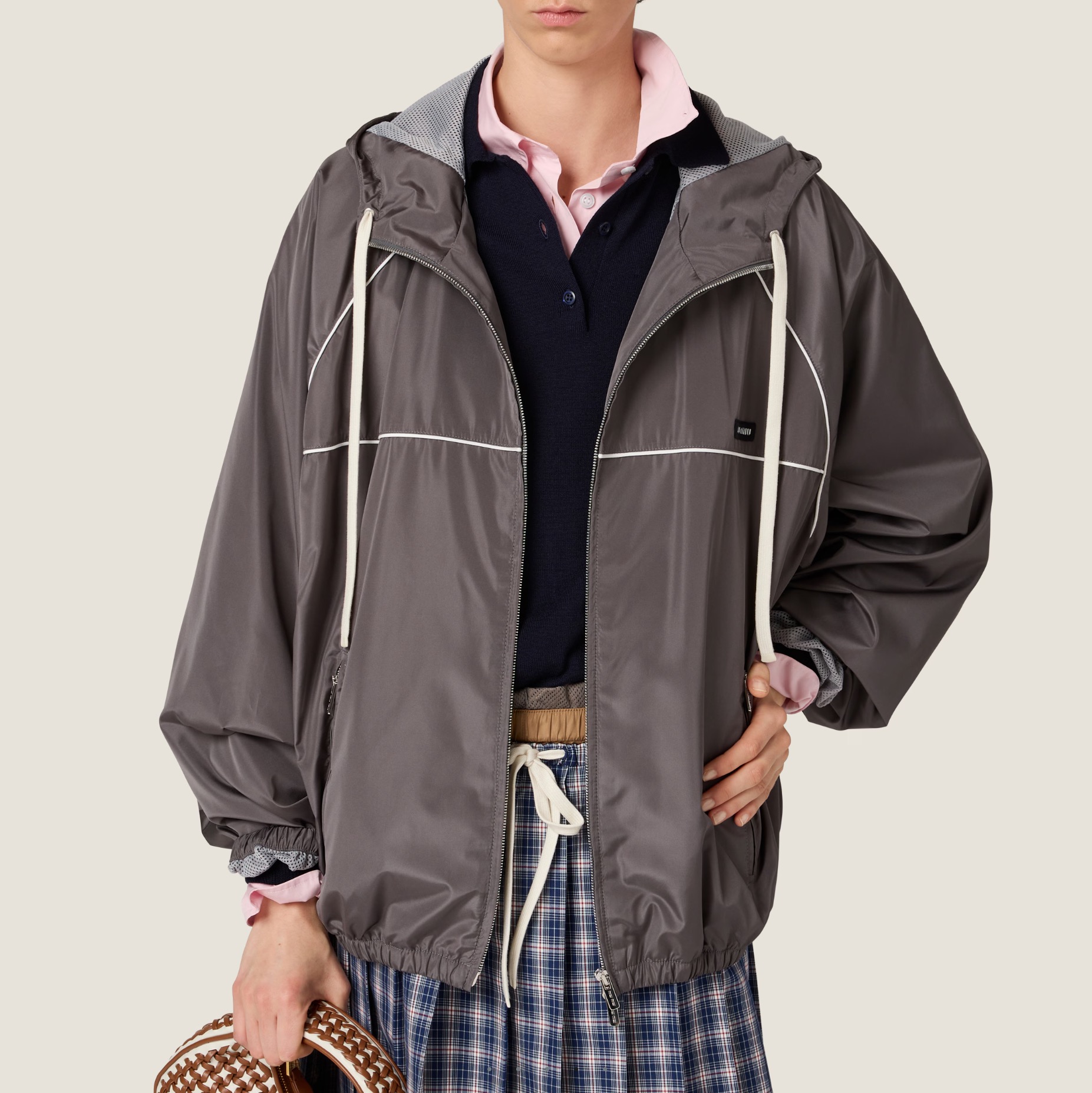 미우미우 그레이 자켓