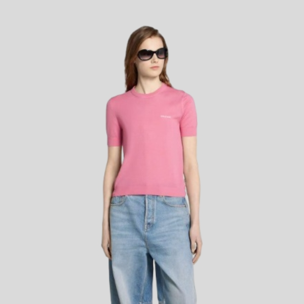 구찌 니트 반팔 핑크