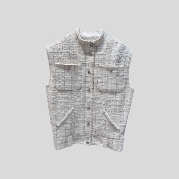 샤넬 오버사이즈 슬리브리스 베스트