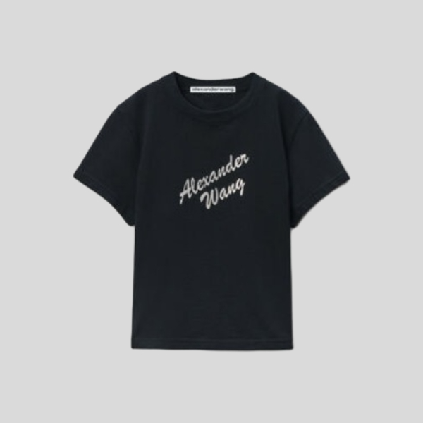 알렉산더왕 로고 반팔 티셔츠