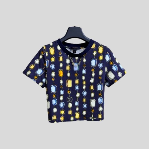 루이비통 체인 프린트 숏 티셔츠