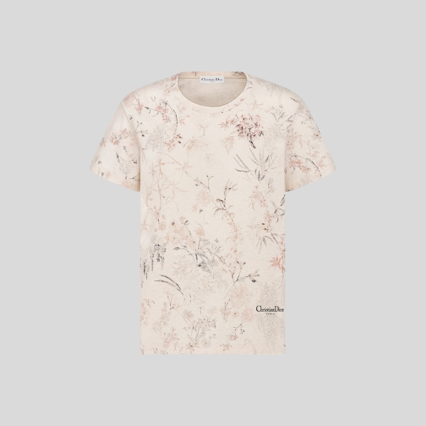 디올 자수 티셔츠