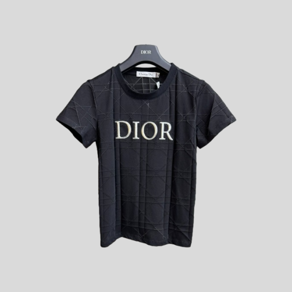 디올 라탄 체크 티셔츠