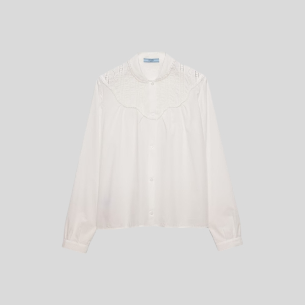 프라다 자수 셔츠