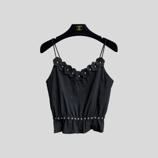 샤넬 플라워 캐미솔 탑