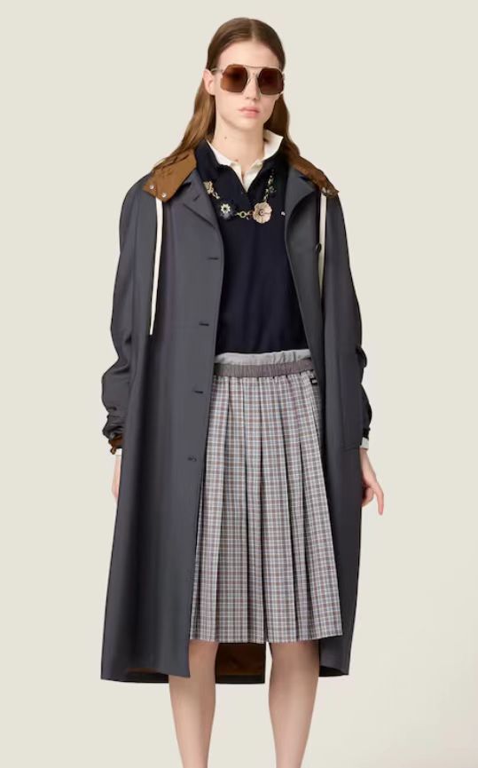 미우미우 플레드 스커트