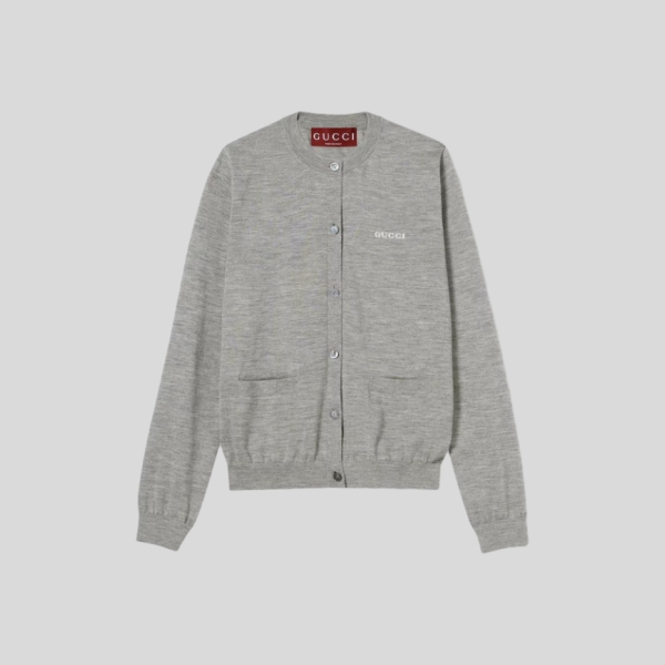 구찌 캐시미어 실크 가디건