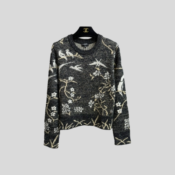 샤넬 자카드 스웨터