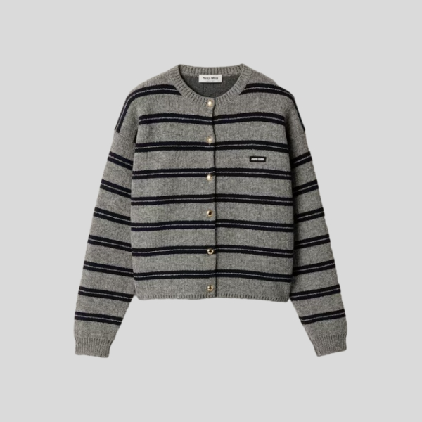 미우미우 셰틀랜드 니트 가디건