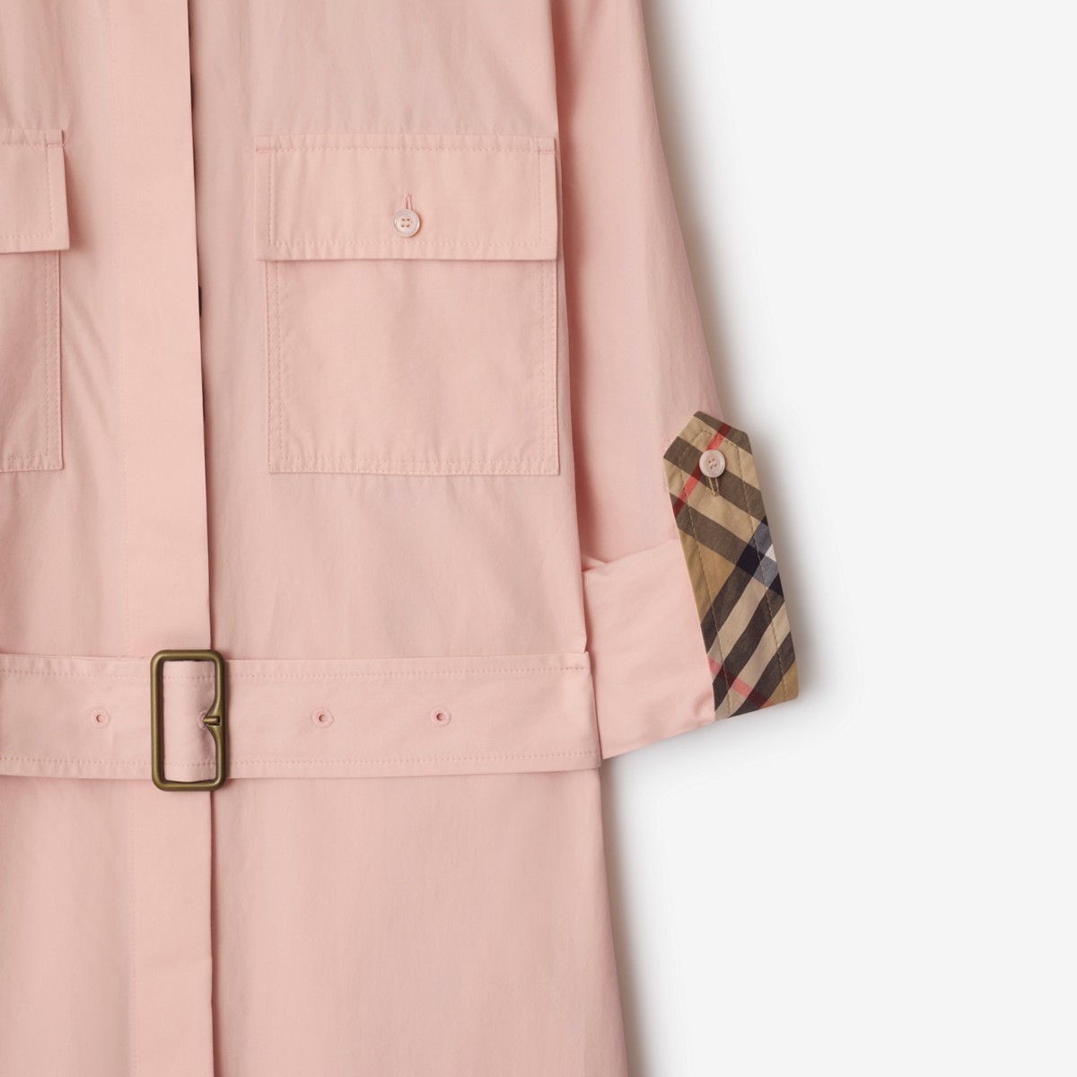 버버리 코튼 포플린 셔츠 드레스