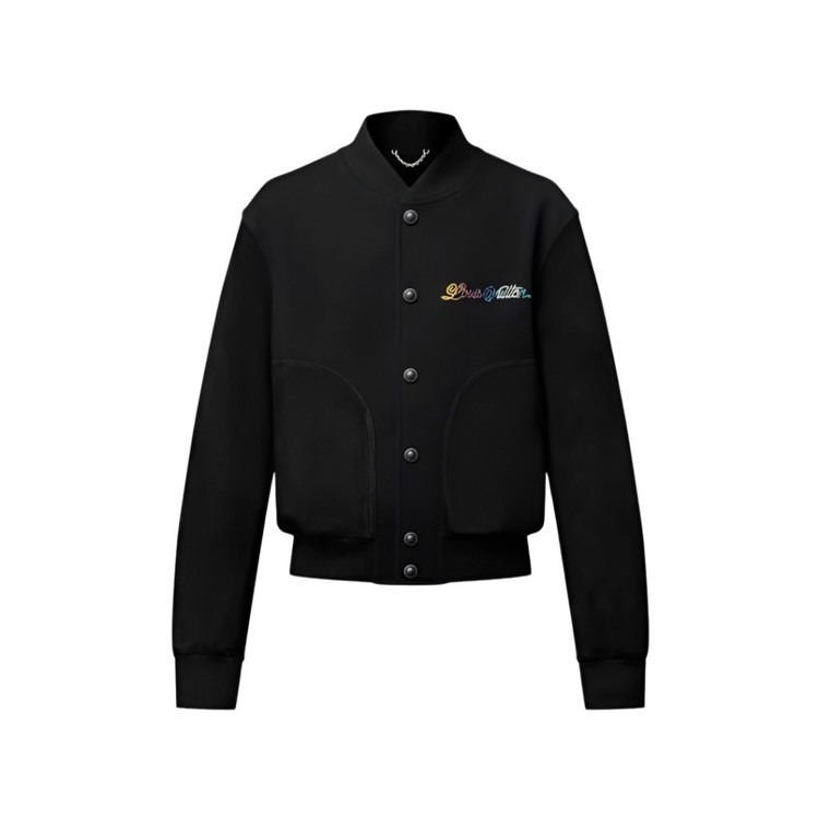 루이비통 레더 믹스 바시티 블루종