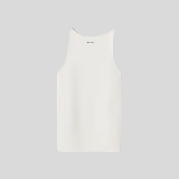 미우미우 코튼 니트 탱크탑