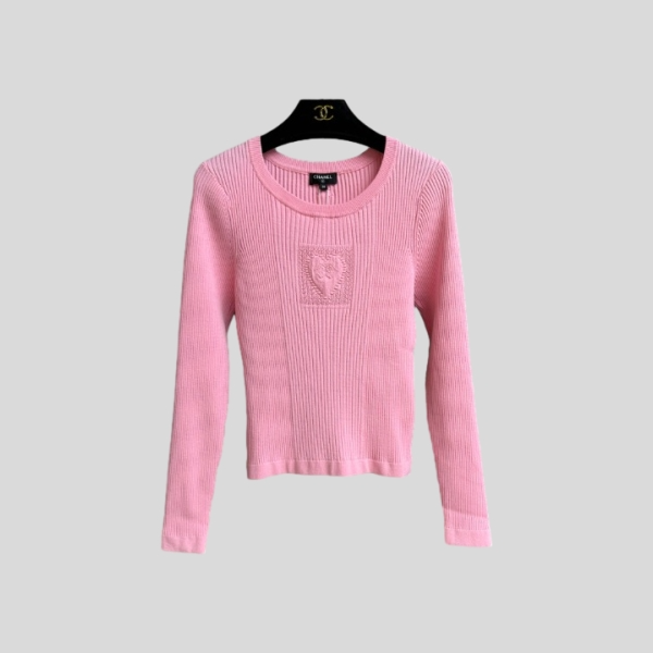샤넬 하트 스웨터