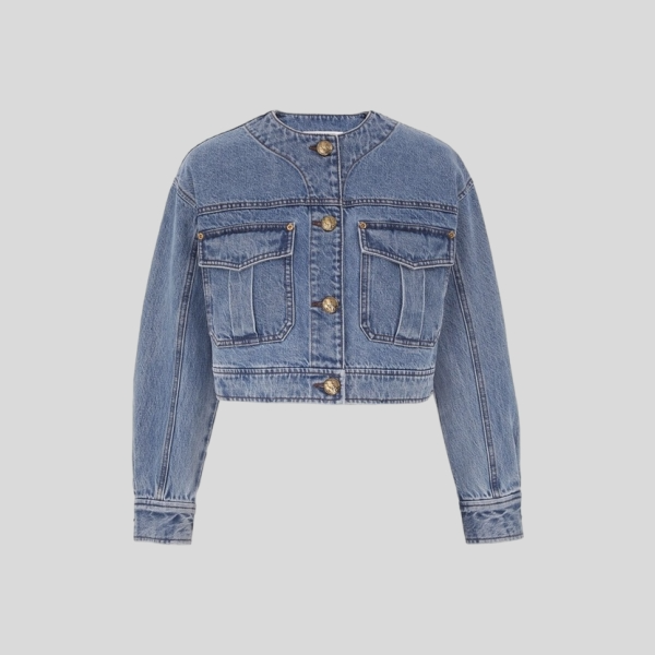 짐머만 데님 크롭 자켓