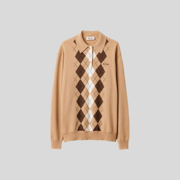 미우미우 캐시미어 폴로 셔츠