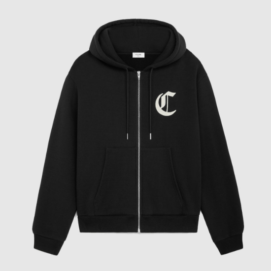 셀린느 코튼 프리스  후드집업