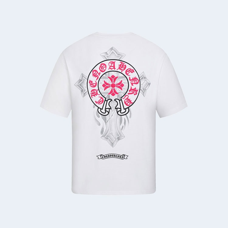 크롬하츠 산스크리트 크로스 티셔츠