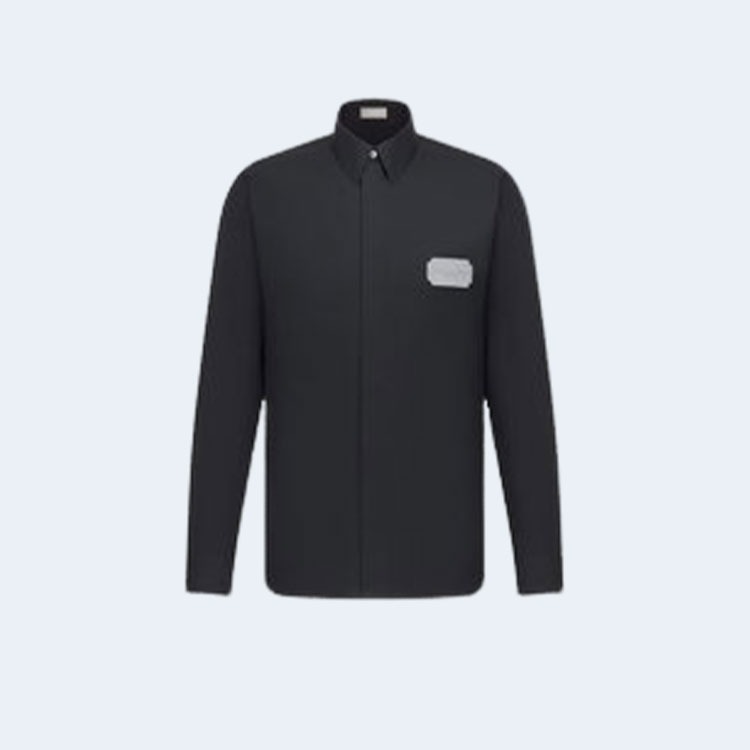 디올 Couture 네이비 코튼 셔츠