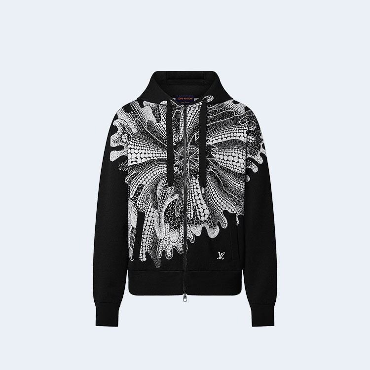 루이비통 x YK 사이키델릭 플라워 후드