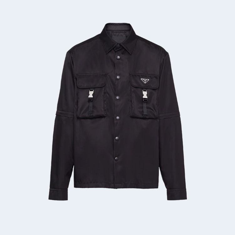 프라다 리나일론 셔츠 블랙