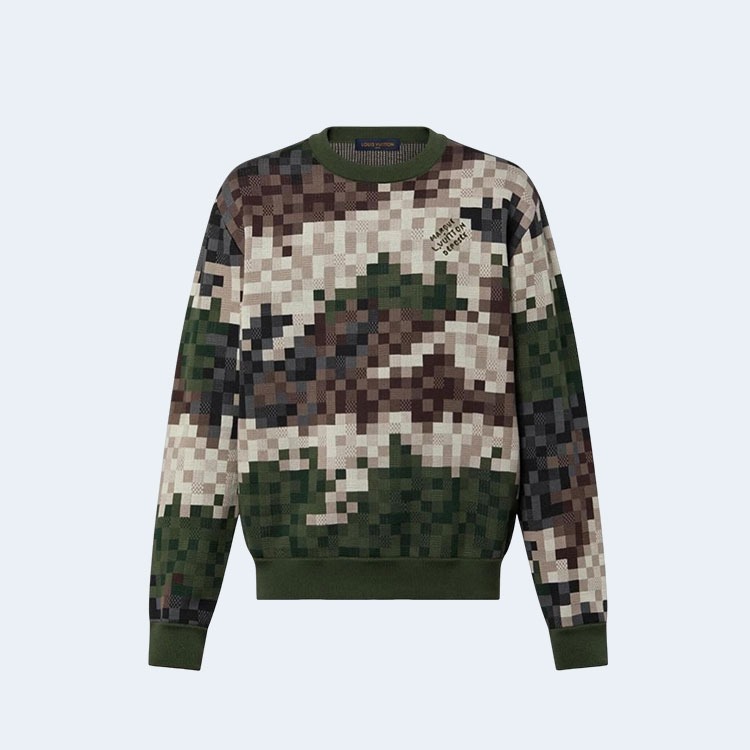 루이비통 크루 넥 파슬리 유니섹스 롱 슬리브 맨투맨