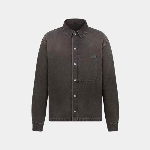 디올 코튼 트윌 데님 셔츠