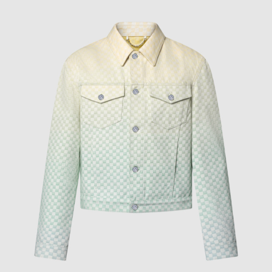 루이비통 다미에 그라디언트 자카드 데님 자켓