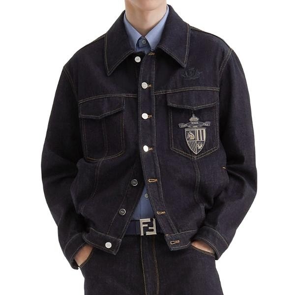 펜디 가슴패치 데님 자켓