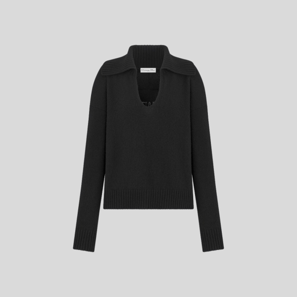 디올 블랙 캐시미어 니트 스웨터