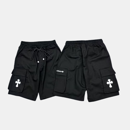 크롬하츠 산스크리트 자수 멀티포켓 오버올 쇼츠