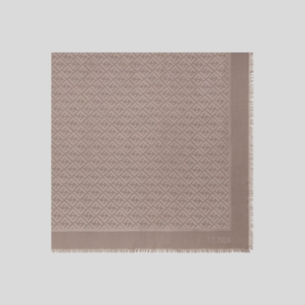 펜디 도브 그레이 메탈릭 얀 숄